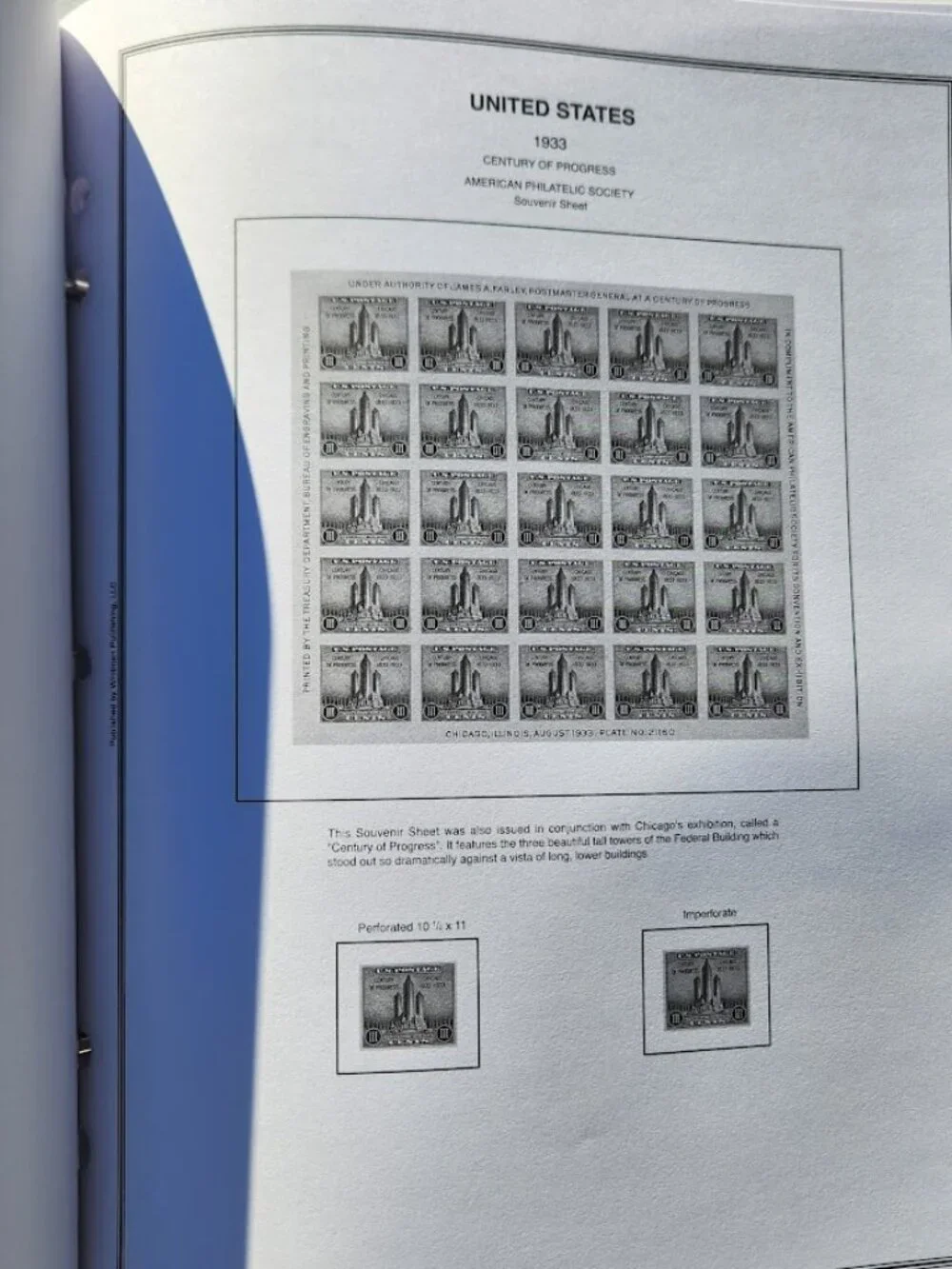 Liberty U.S. Stamp Album Vol A 1847 to 1994 USPS United States Binder Volume 1 P